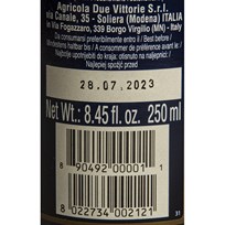 ACETO BALSAMICO DUE VITTORIE 250ml NIKAS