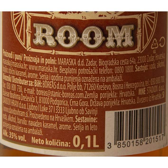 ALKOHOL MARASKA ROOM 0,10L AWT