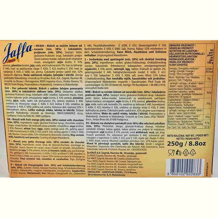 BISKVIT JAFFA DUO 250g KRAŠ