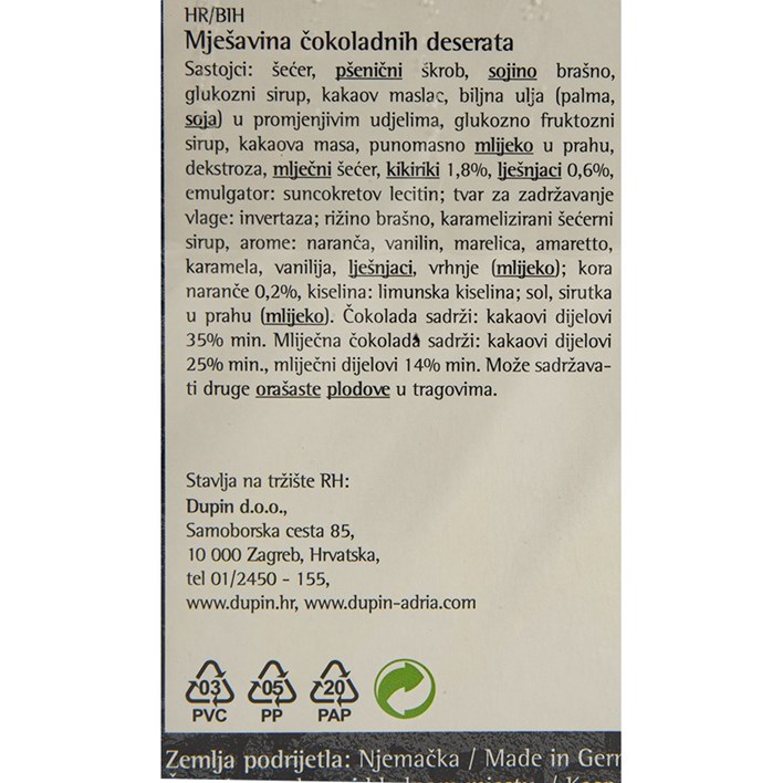 BOMBONIJERA ADRIA BLACK 180g DUPIN