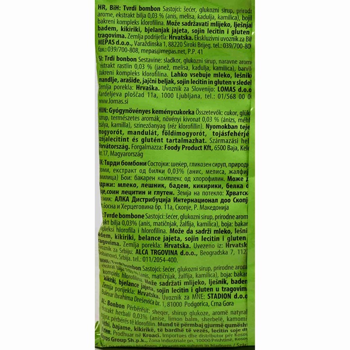 BOMBON LARINGO BILJNI 80g SAPONIA