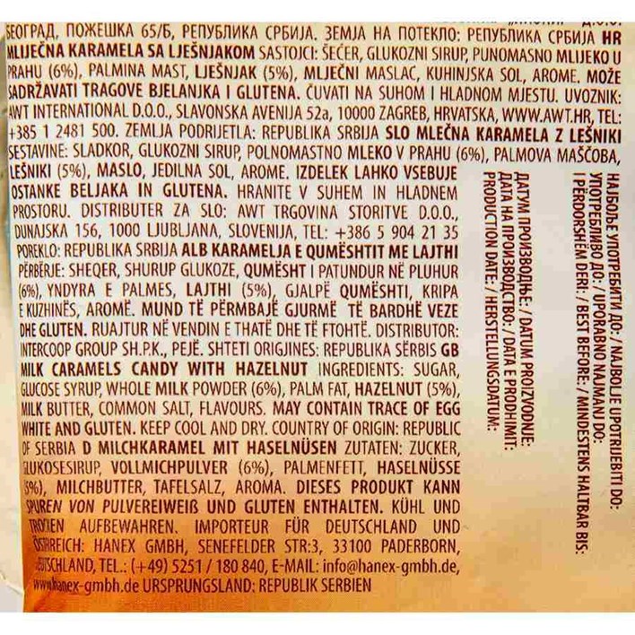 BOMBON LJEŠNJAK KARAMELA PIONIR 100g AWT