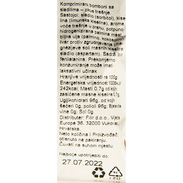 BOMBON PEZ CHERRY 25g FILIR