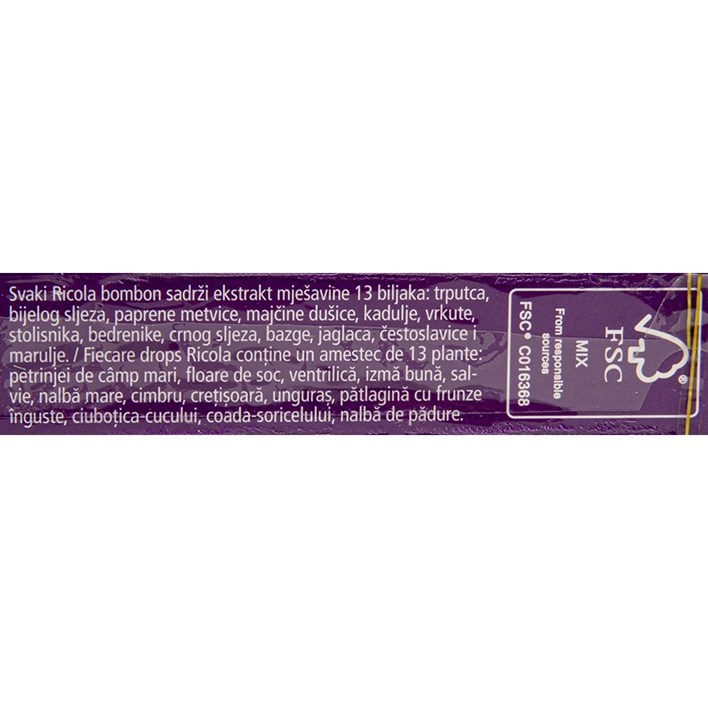 BOMBON RICOLA BAZGA 40g SALVIA
