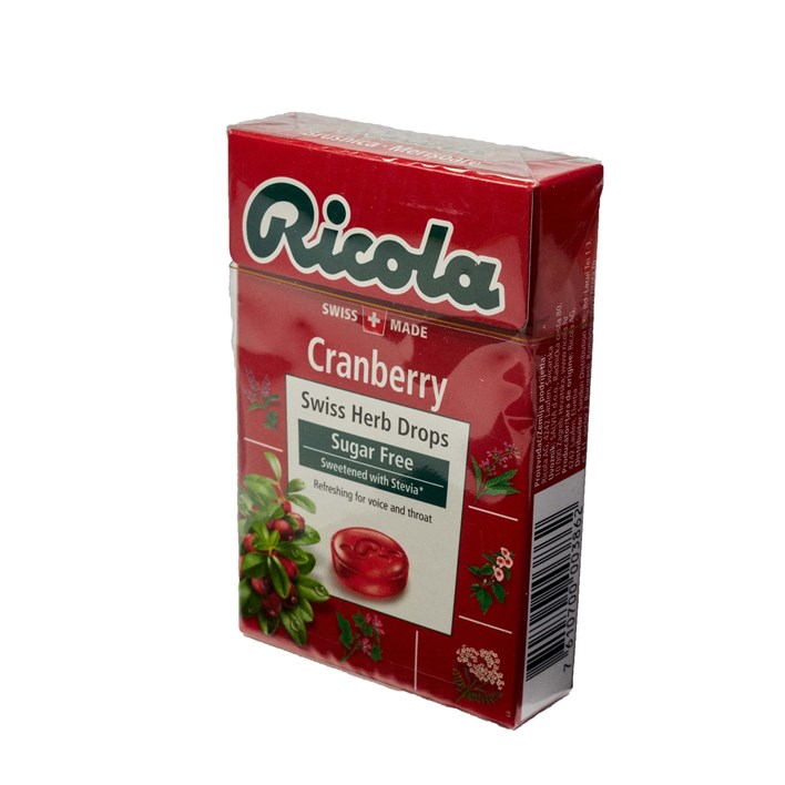 BOMBON RICOLA CRANBERRY STEVIA 40g SALVIA