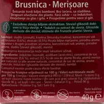 BOMBON RICOLA CRANBERRY STEVIA 40g SALVIA