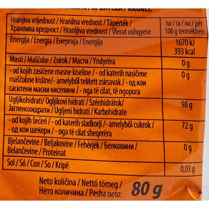 BOMBONI LARINGO NARANČA ĐUMBIR 80g SAPONIA
