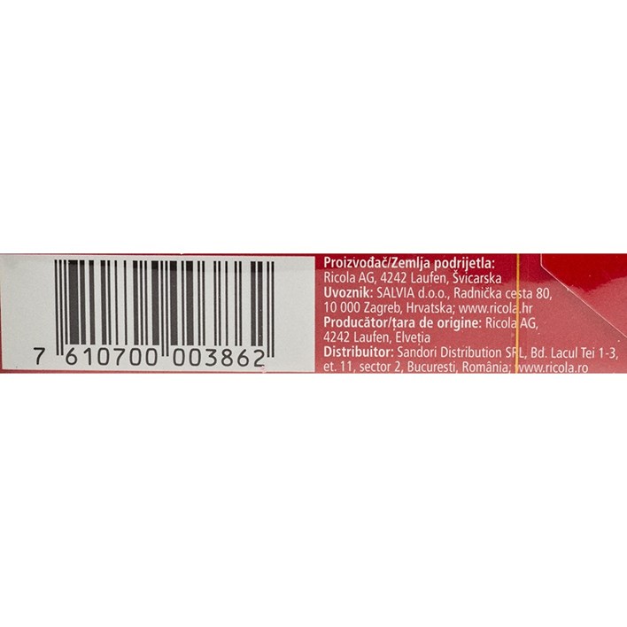 BOMBON RICOLA CRANBERRY STEVIA 40g SALVIA