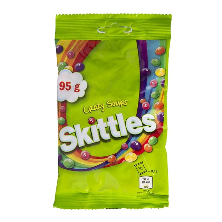 BOMBON SKITTLES CRAZY SOURS 95g ATLANTIC