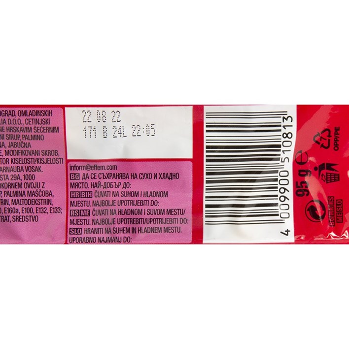 BOMBON SKITTLES FRUITS 95g ATLANTIC