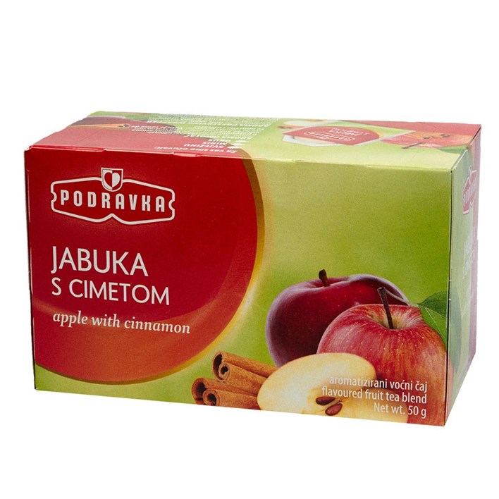 ČAJ FILTER VREĆICA JABUKA CIMET 50g PODRAVKA