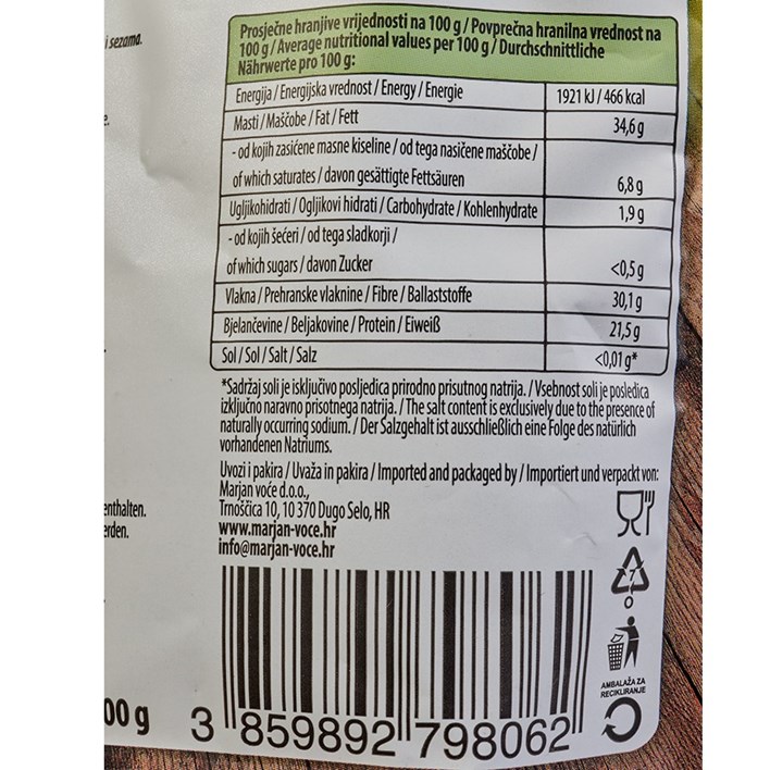 CHIA SJEMENKE 100g MARJAN VOĆE