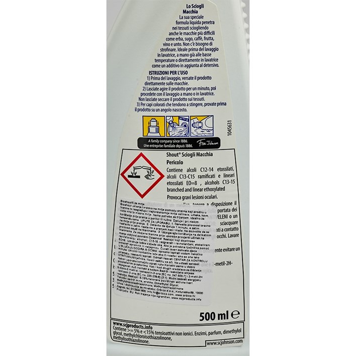 ODSTRANJIVAČ MRLJA BIO SHOUT 500ML ORBICO