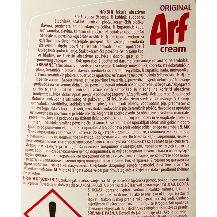 ČISTILO ARF CREAM ORIGINAL 400ml