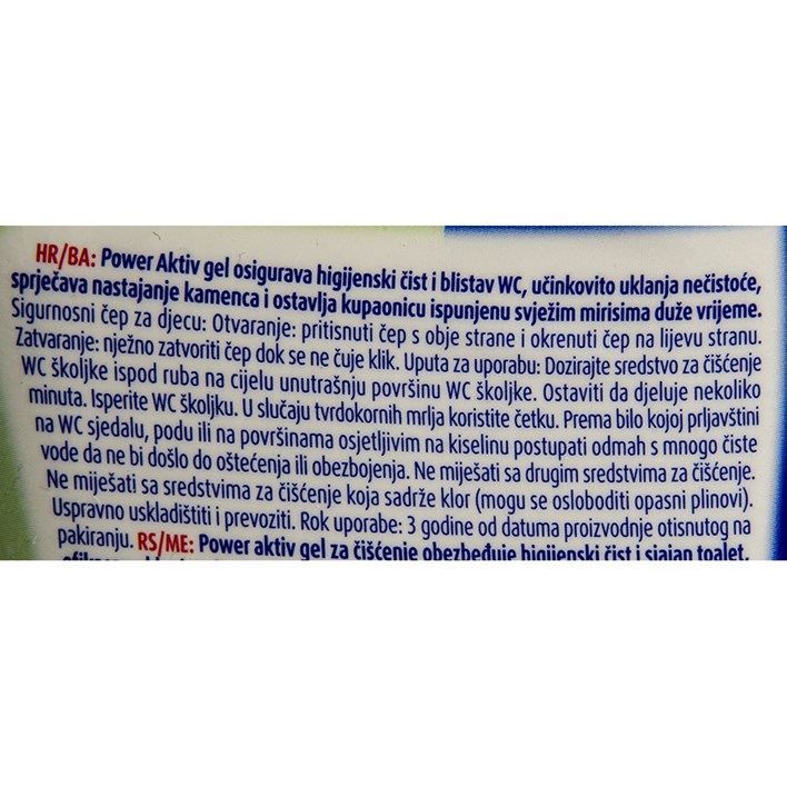 ČISTILO BREF POWER AKTIV GEL PINE 700ml AWT