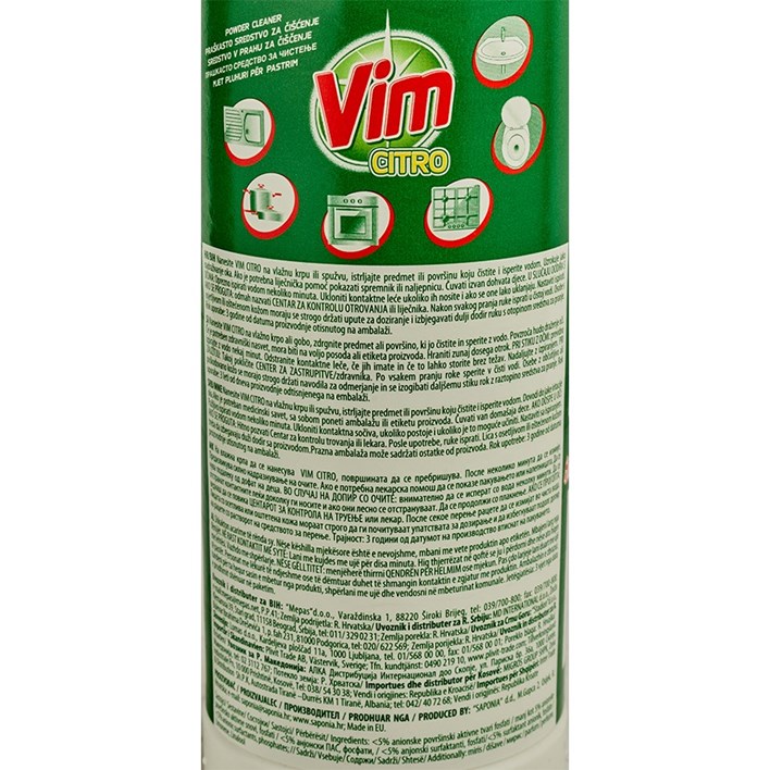 ČISTILO VIM CITRO 500G SAPONIA