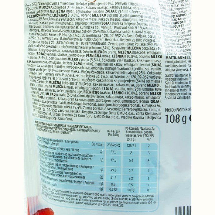 ČOKOLADA KINDER BUENO MINI 108G
