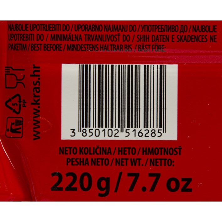 ČOKOLADA DORINA KEKS 220g KRAŠ