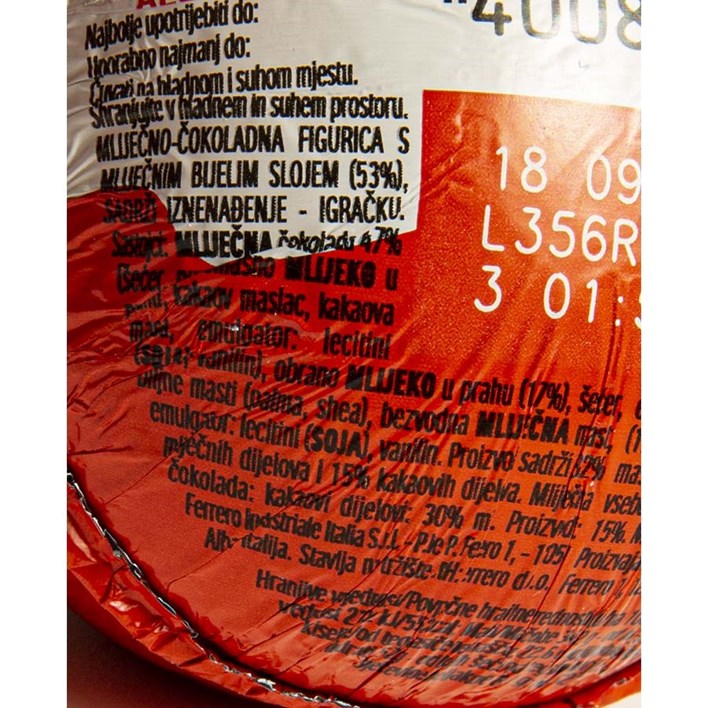 ČOKOLADA KINDER JAJE 20g ATLANTIC