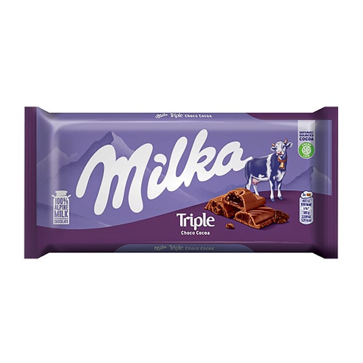 ČOKOLADA MILKA TRIPLE CHOCO 90g FILIR
