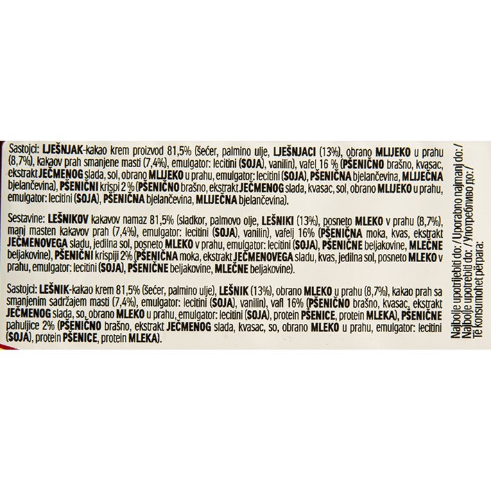 ČOKOLADA NUTELLA B-READY 44g ATLANTIC