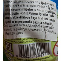 ČOKOLADA PRINCESS MILKY 15g HURIKAN
