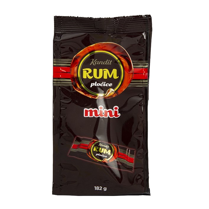 ČOKOLADA RUM PLOČICE MINI 182g KANDIT
