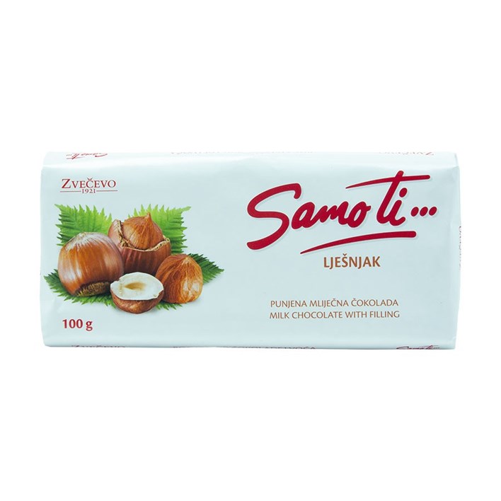 ČOKOLADA SAMO TI LJEŠNJAK 100G ZVEČEVO