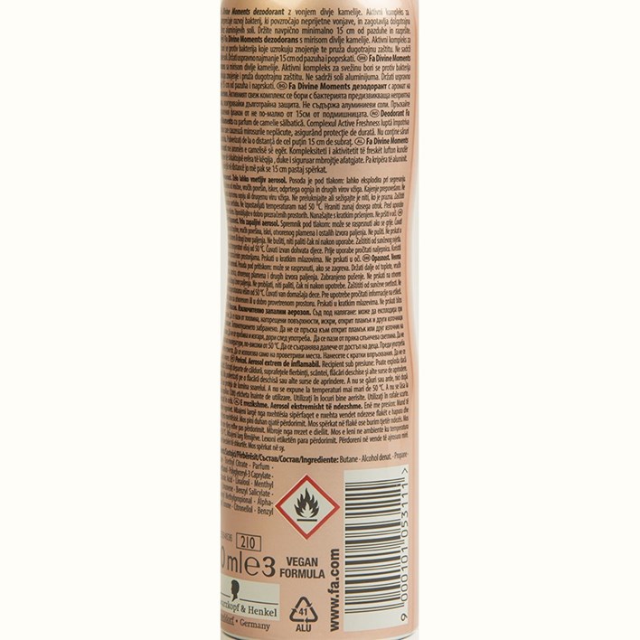 DEZODORANS FA DIVINE MOMENTS 150ml SPRAY AWT