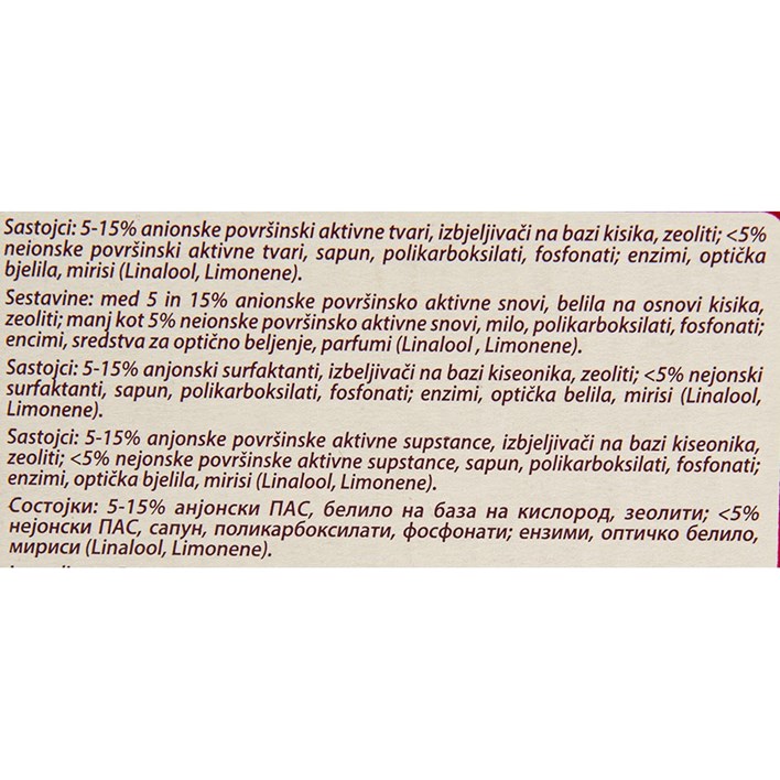 DETERĐENT FAKS SHU SHU 2,21kg SAPONIA