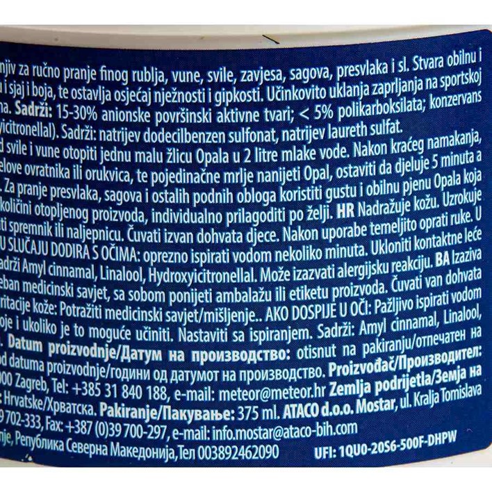 DETERĐENT OPAL PASTA 375ML