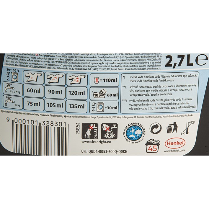 DETERĐENT PERWOLL BLACK 2,7l AWT