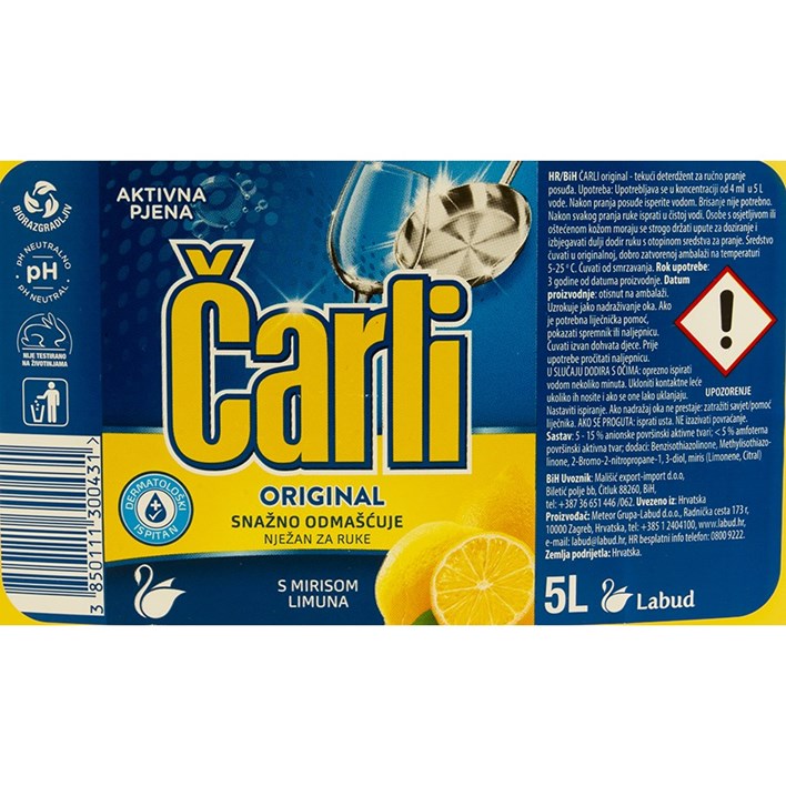 DETERĐENT ZA SUĐE ČARLI BLIC 5l