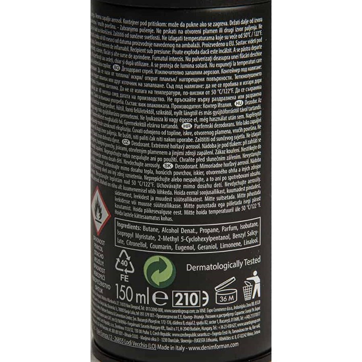 DEZODORANS DENIM BLACK 150ml ALCA
