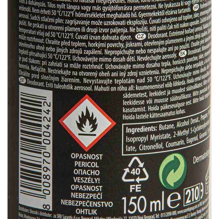 DEZODORANS DENIM BLACK 150ml ALCA