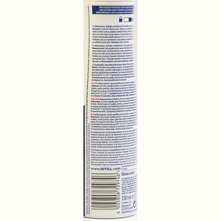DEZODORANS NOVEA BLACK&WHITE 150ml SPREY ALCA
