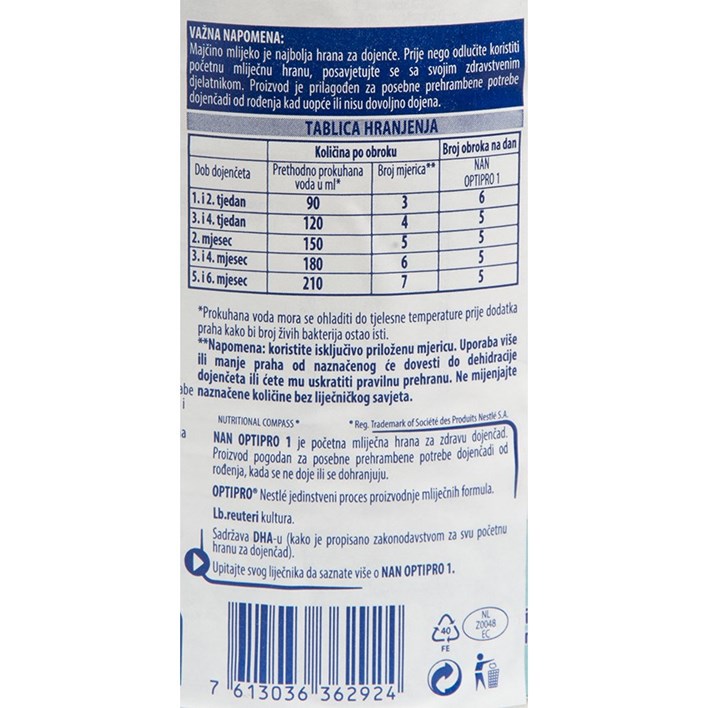 DJEČJA HRANA NAN 1 OPTIPRO 400g ALCA