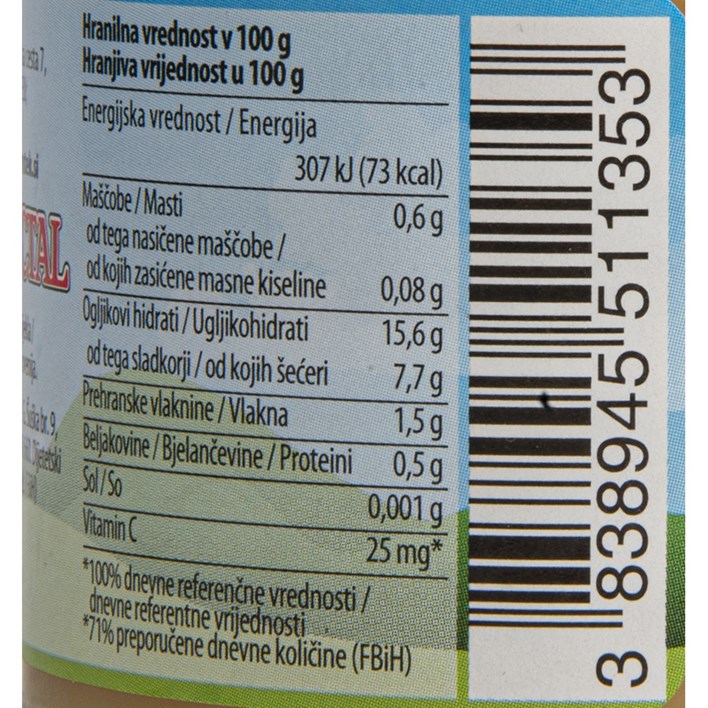 DJEČJA KAŠICA FRUTEK PIŠKOTI I JABUKA 120g ALCA