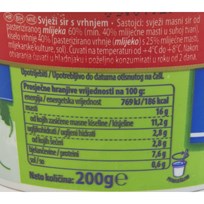 SIR SVJEŽI SA VRHNJEM PRESIDENT 200G DUKAT