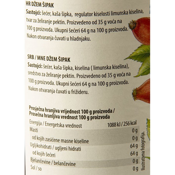 DŽEM ŠIPAK 670g PODRAVKA