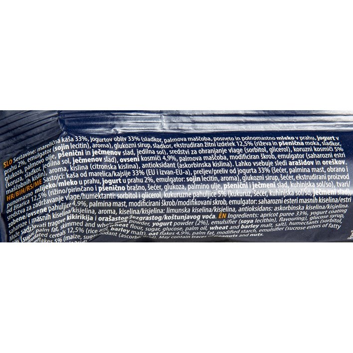 ŽITNA PLOČICA FRUTABELA MARELICA 30g ALCA