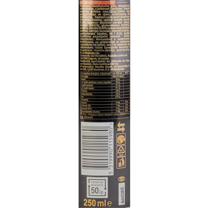 ENERGETSKI NAPITAK BIG BILL 250ml ULTRA
