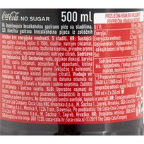 SOK GAZIRANI COCA COLA ZERO 0,5l PVC COCA COLA