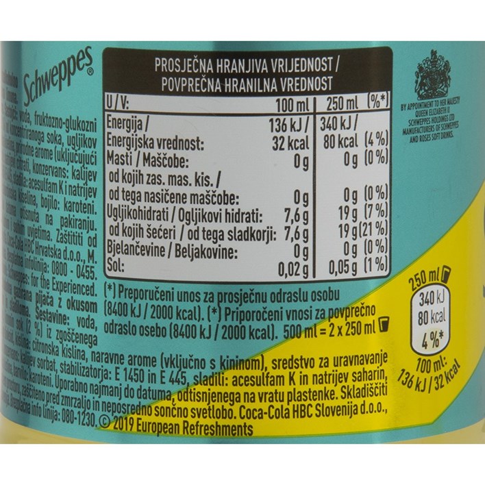 SOK GAZIRANI SCHWEPS BITTER LEMON 0,5l COCA COLA