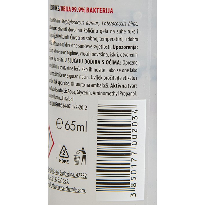GEL ANTIBAKTERIJSKI ZA RUKE ANNYER 65ml MEYER