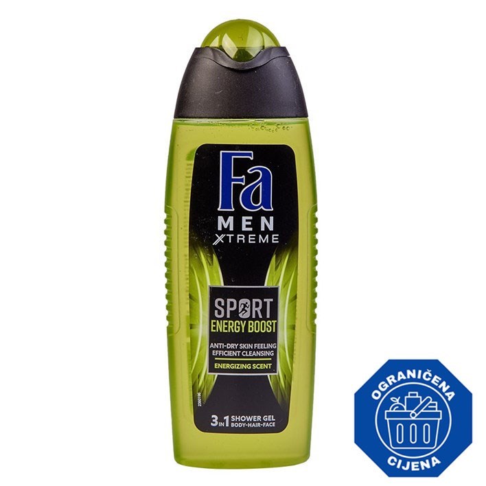 GEL ZA TUŠIRANJE FA SPORT POWER 250ML
