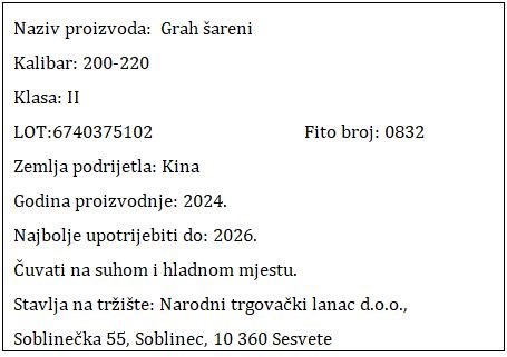 GRAH ŠARENI RINFUZA NTL
