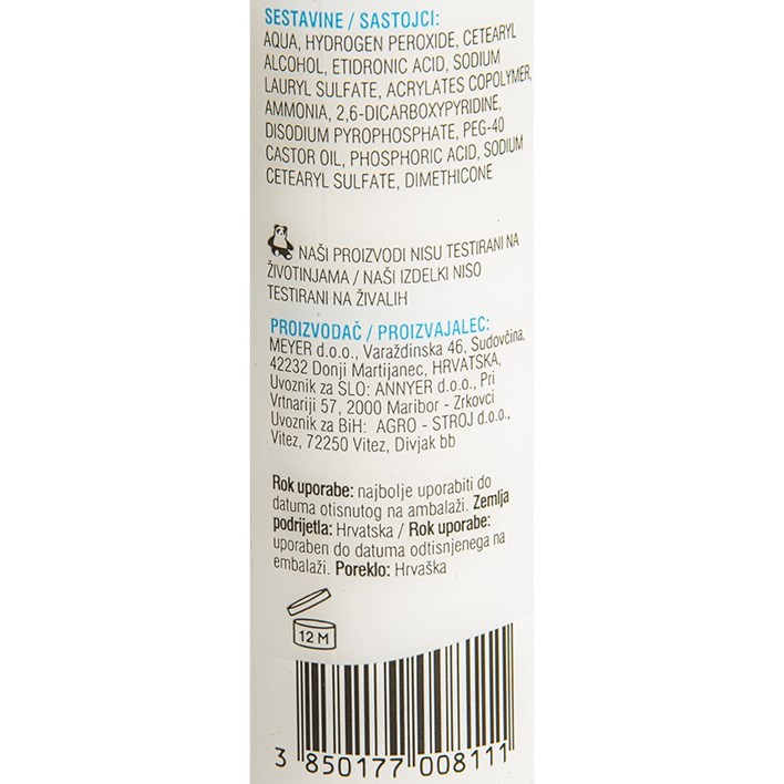 HIDROGEN CREME 9% ZA BOJANJE KOSE 120ml ANNYER