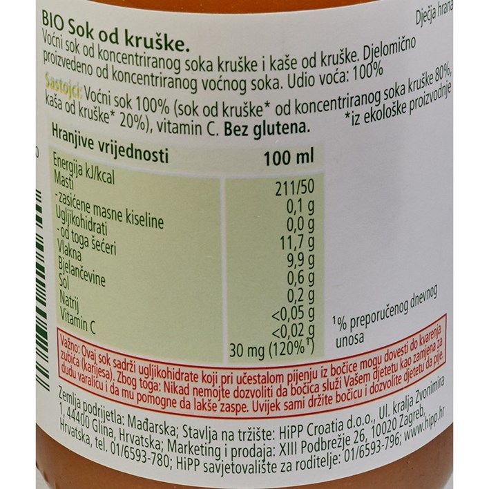 SOK HIPP 200 ML KRUŠKA