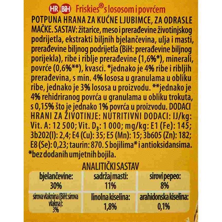 HRANA ZA MAČKE FRISKIES LOSOS POVRĆE 300g ALCA